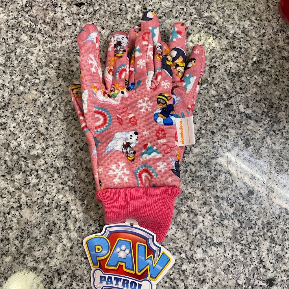 Paw Patrol Pink Kids gloves size 3T
